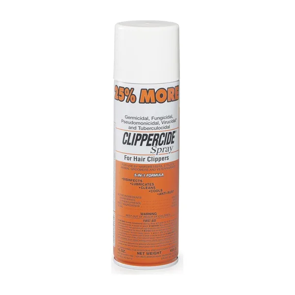 A can of Clippercide spray