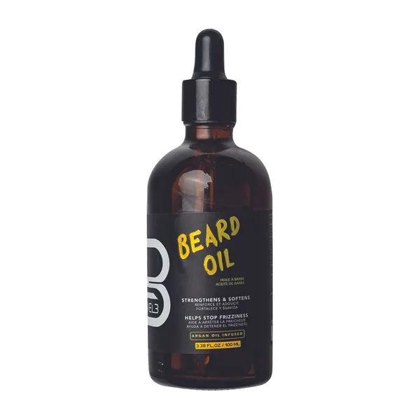 A bottle of L3VEL3 beard oil