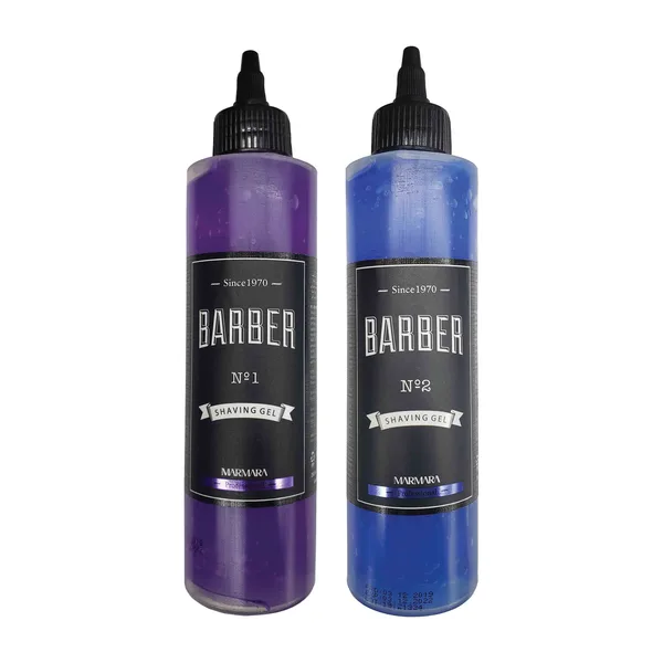 Bottles of Marmara barber shave gel