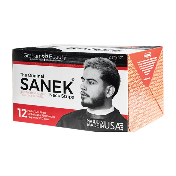 A box of Graham SANEK neck strips